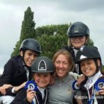 Scuola equitazione Kappa Equestre istruttore con allievi