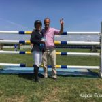 Scuola equitazione Kappa Equestre Stefano Bellantonio con vincitrice gara